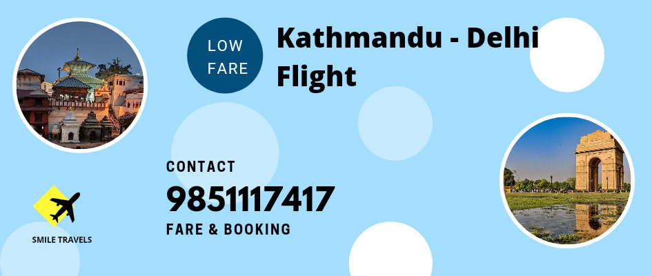 Kathmandu to Delhi Flight Ticket booking